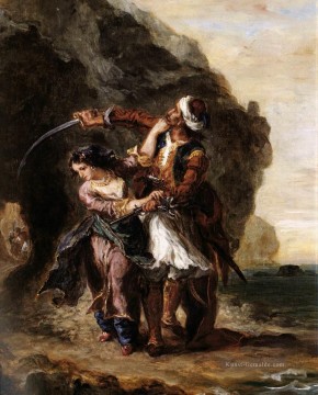  romantische Malerei - Die Braut von Abydos romantische Eugene Delacroix